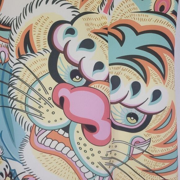 Colorful Tiger Print Dress - Picture 3 of 14